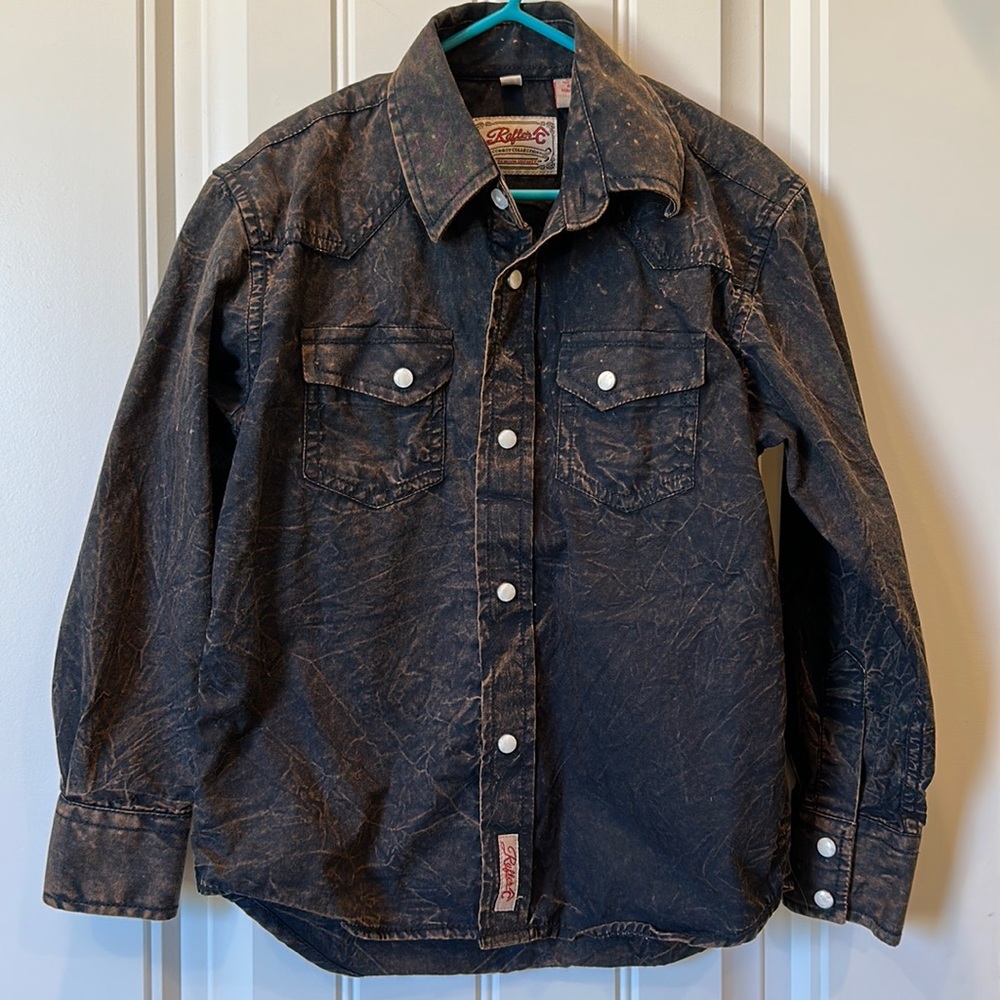 Boys western snap down